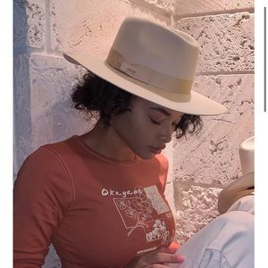 Urban Outfitters Flat Brim Felt Fedora